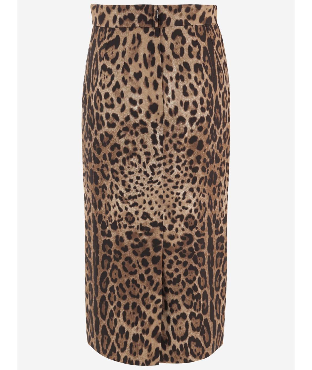 DOLCE&GABBANA Мульти вискозная юбка миди, фото 2