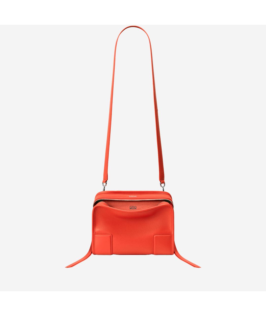 LOEWE Оранжевая кожаная сумка тоут, фото 5