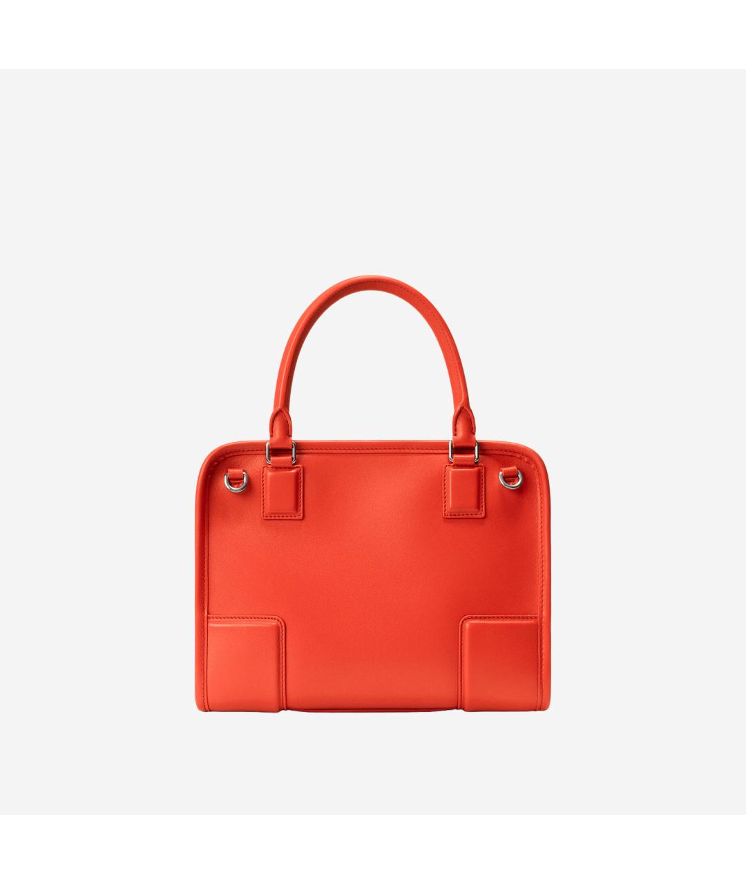 LOEWE Оранжевая кожаная сумка тоут, фото 3