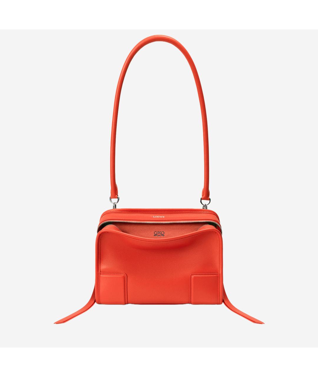 LOEWE Оранжевая кожаная сумка тоут, фото 4