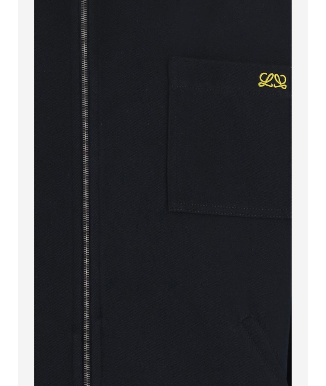 LOEWE Темно-синяя хлопковая куртка, фото 3