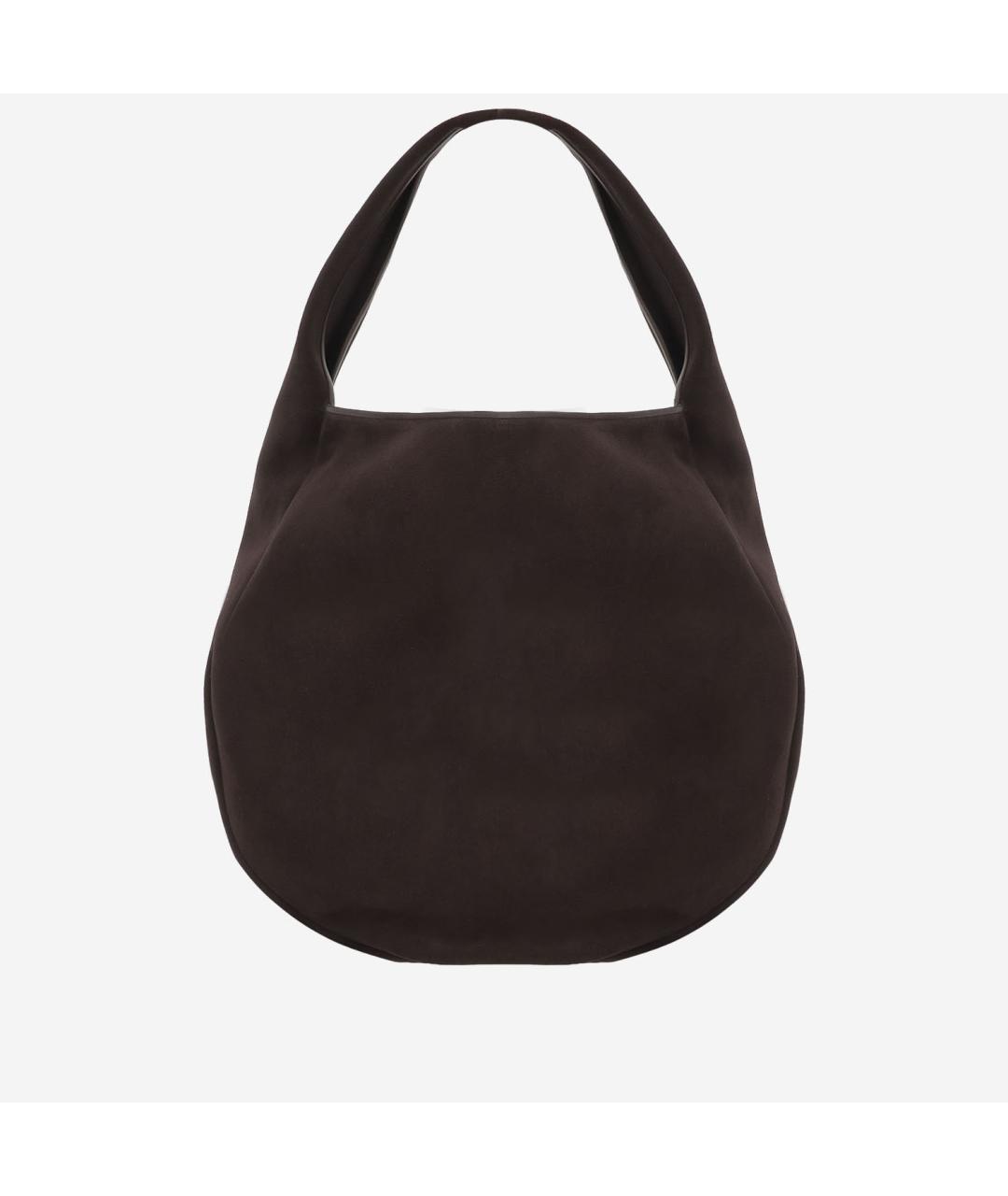 LOEWE Коричневая замшевая сумка на плечо, фото 4