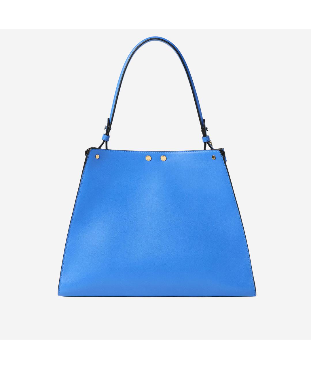 FENDI Голубая кожаная сумка тоут, фото 4