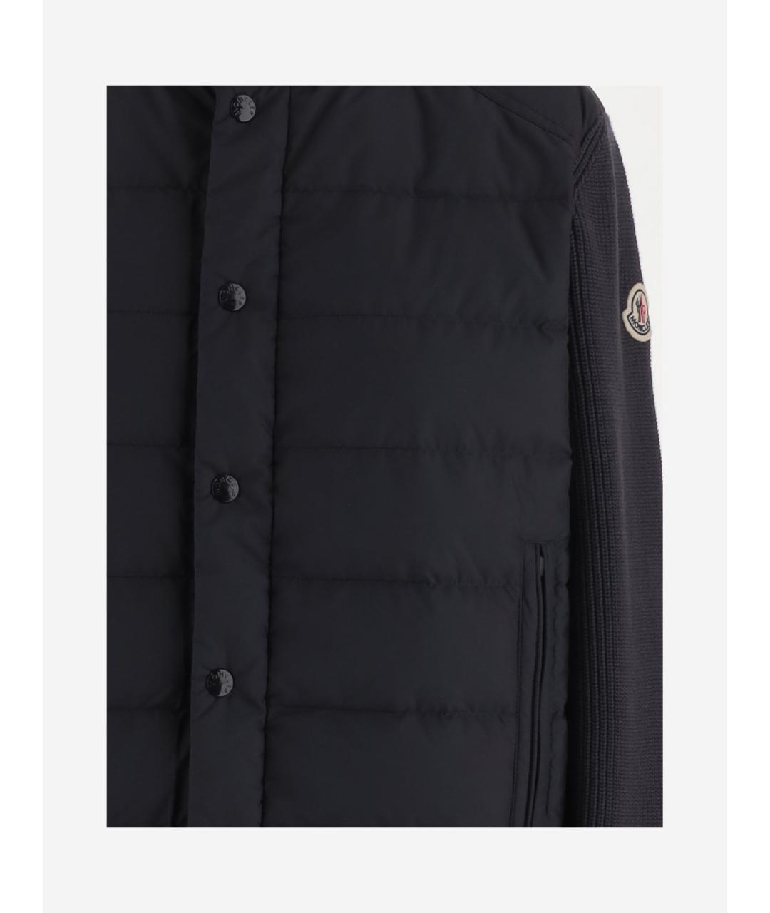 MONCLER Темно-синий хлопковый кардиган, фото 3