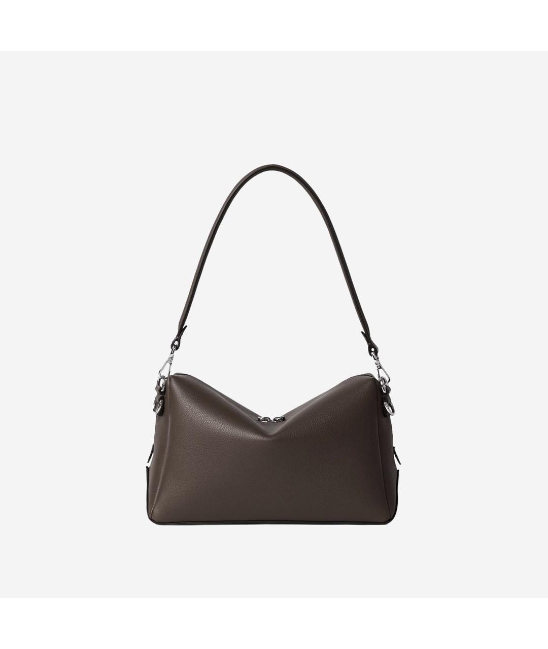 FENDI Коричневая кожаная сумка тоут, фото 3