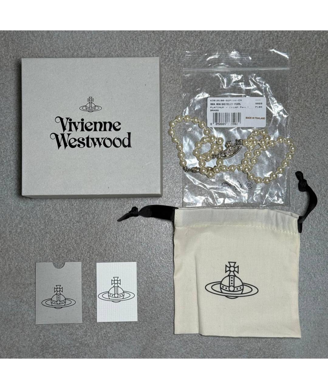 VIVIENNE WESTWOOD Бежевое колье, фото 7