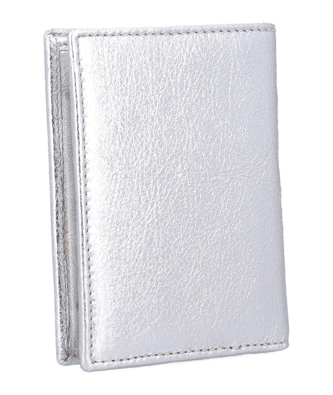 COMME DES GARÇONS WALLET Серебряный кожаный кошелек, фото 2