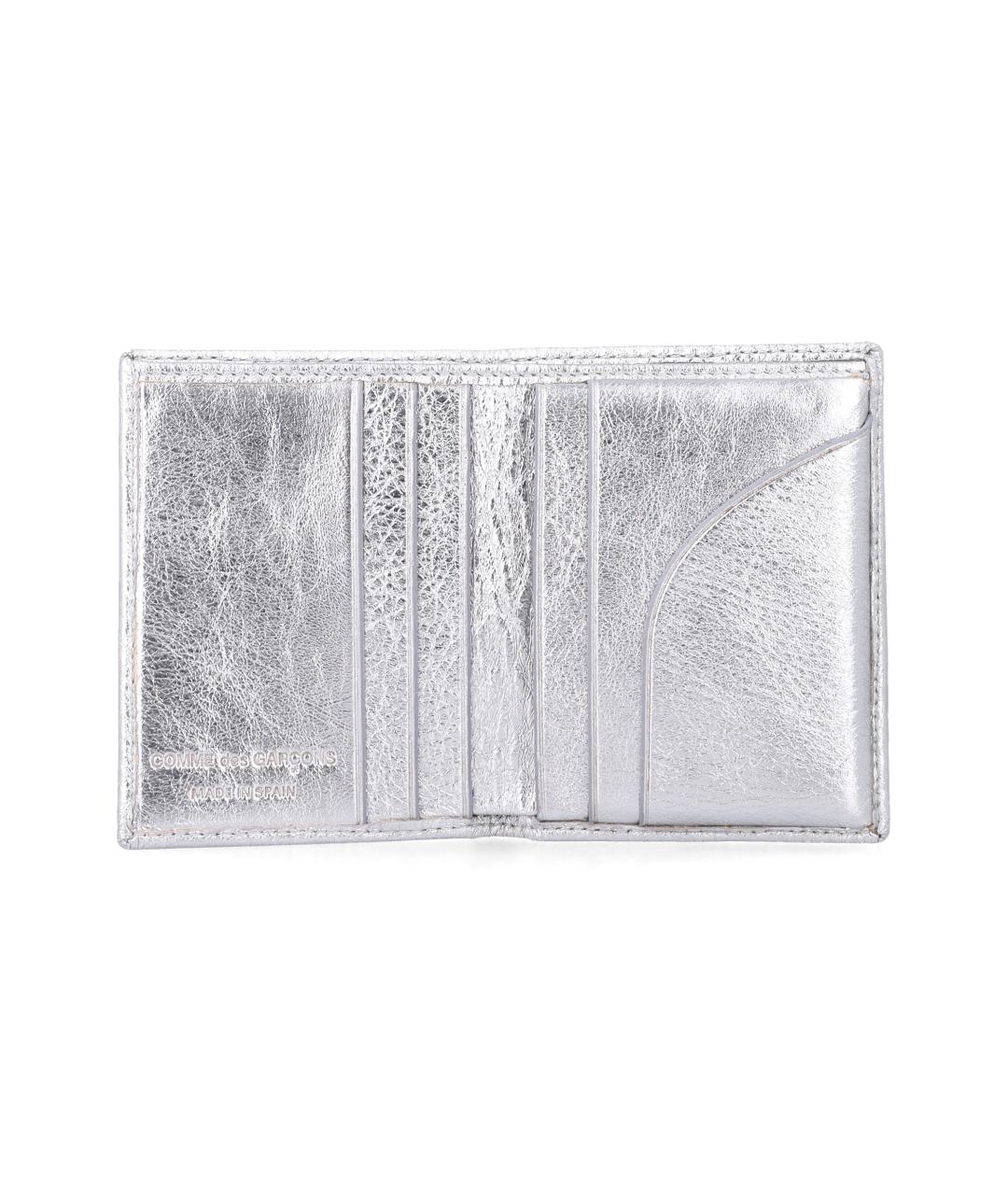 COMME DES GARÇONS WALLET Серебряный кожаный кошелек, фото 3