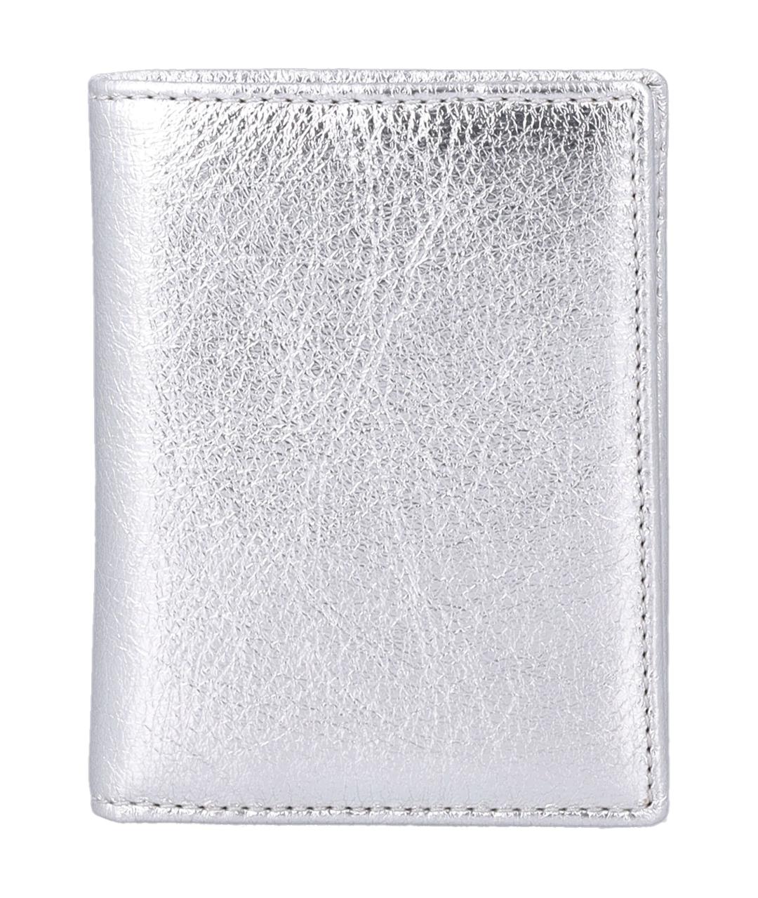 COMME DES GARÇONS WALLET Серебряный кожаный кошелек, фото 1