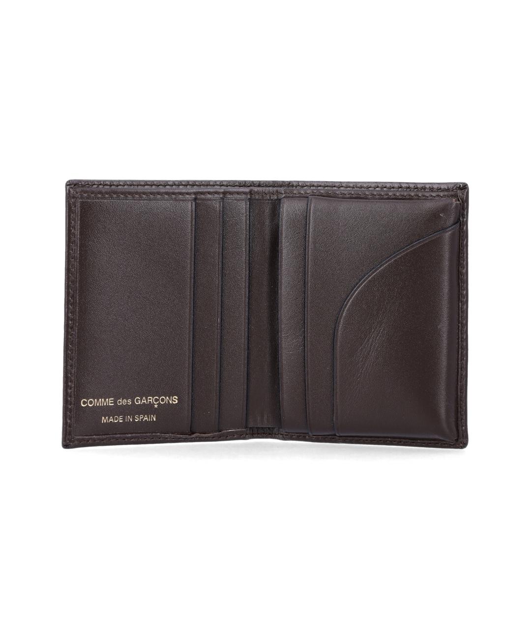 COMME DES GARÇONS WALLET Коричневый кожаный кошелек, фото 3