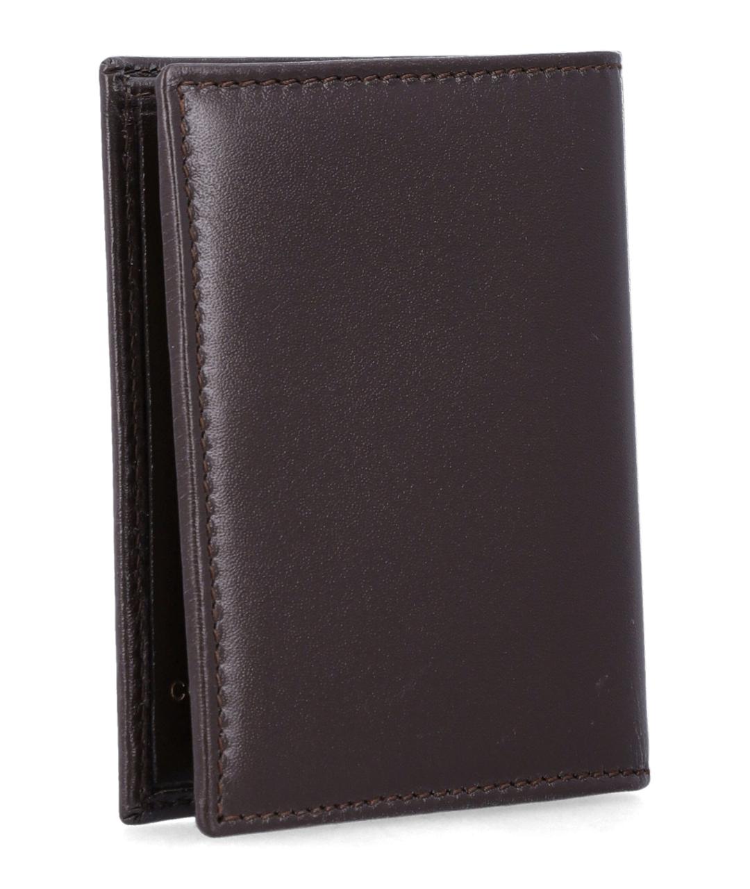 COMME DES GARÇONS WALLET Коричневый кожаный кошелек, фото 2