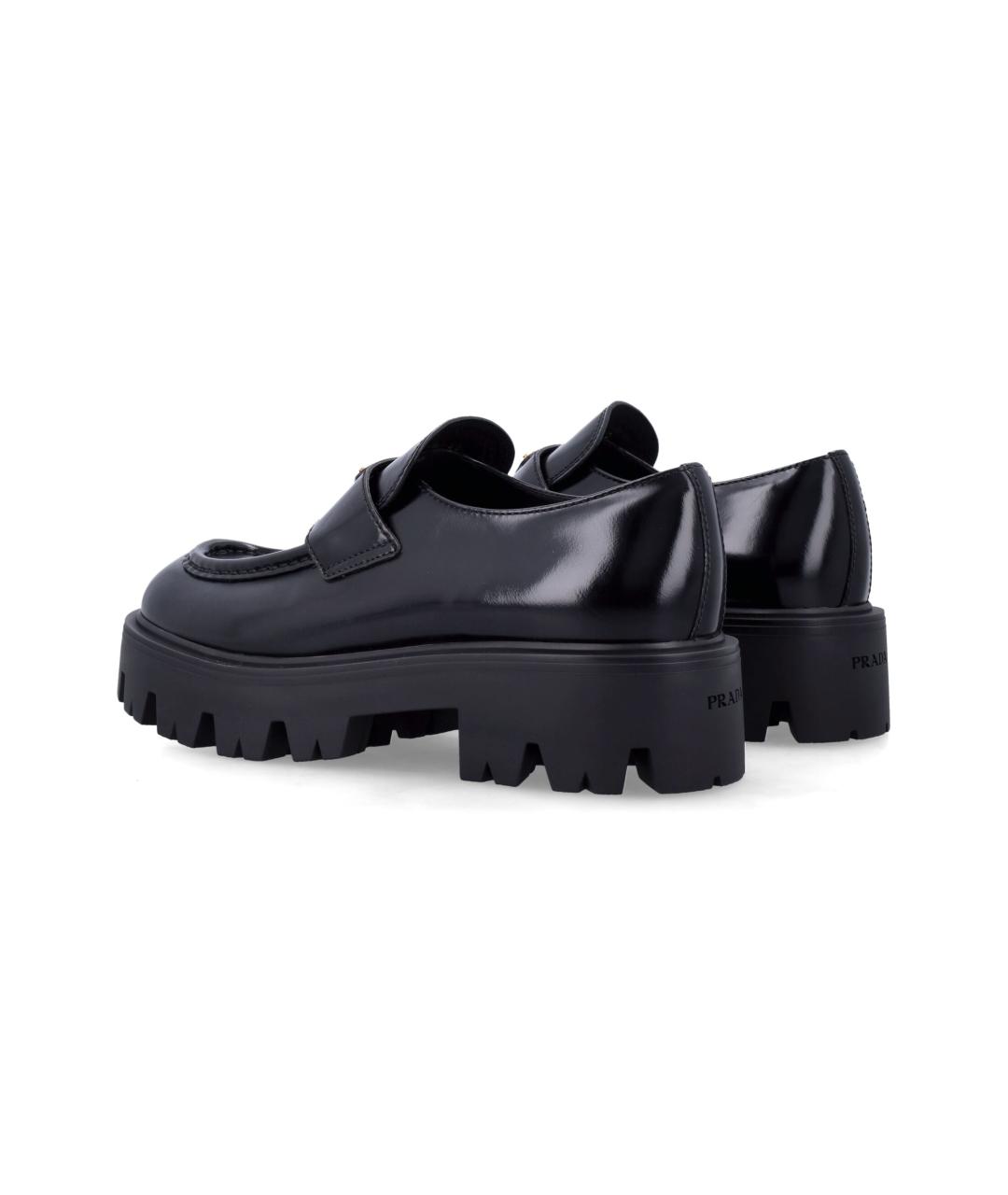 PRADA Черные кожаные лоферы, фото 3