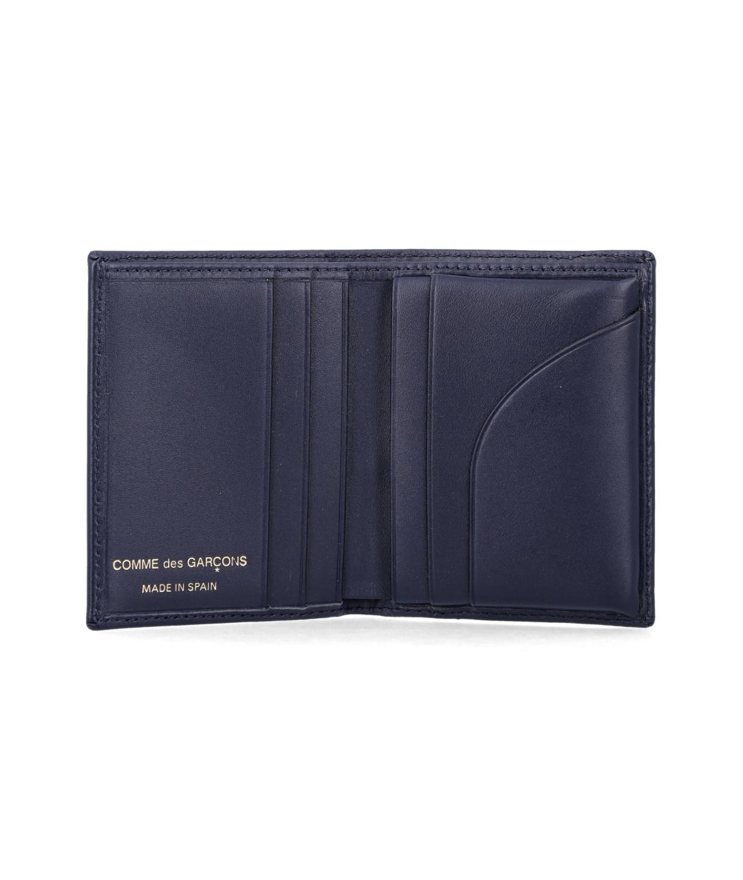 COMME DES GARÇONS WALLET Синий кожаный кошелек, фото 3
