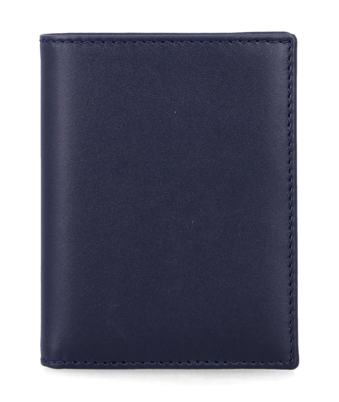 COMME DES GARÇONS WALLET Синий кожаный кошелек, фото 1