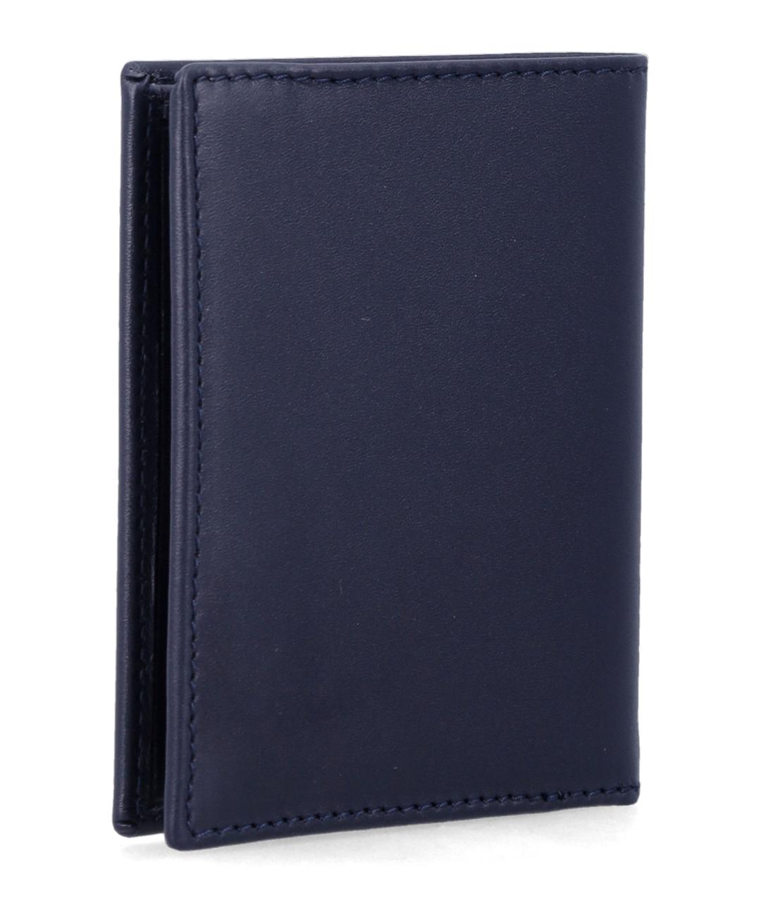 COMME DES GARÇONS WALLET Синий кожаный кошелек, фото 2