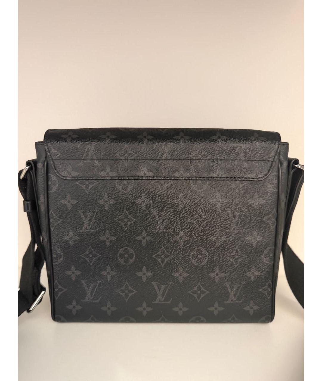 LOUIS VUITTON Антрацитовая сумка на плечо, фото 3