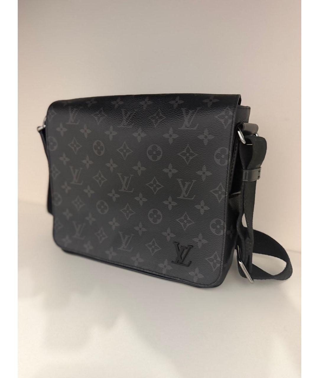 LOUIS VUITTON Антрацитовая сумка на плечо, фото 2
