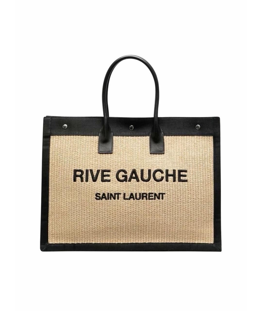 SAINT LAURENT Бежевая пляжная сумка, фото 1