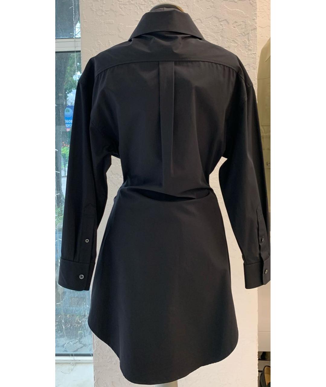 ALEXANDER WANG Черное хлопковое коктейльное платье, фото 5