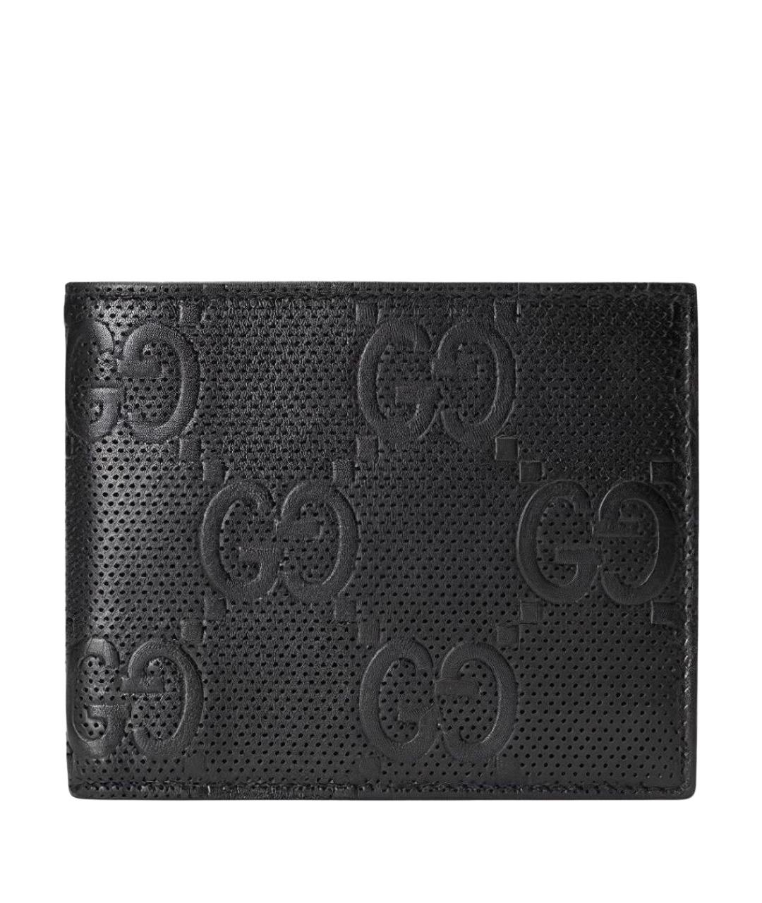 GUCCI Черный кожаный кошелек, фото 1