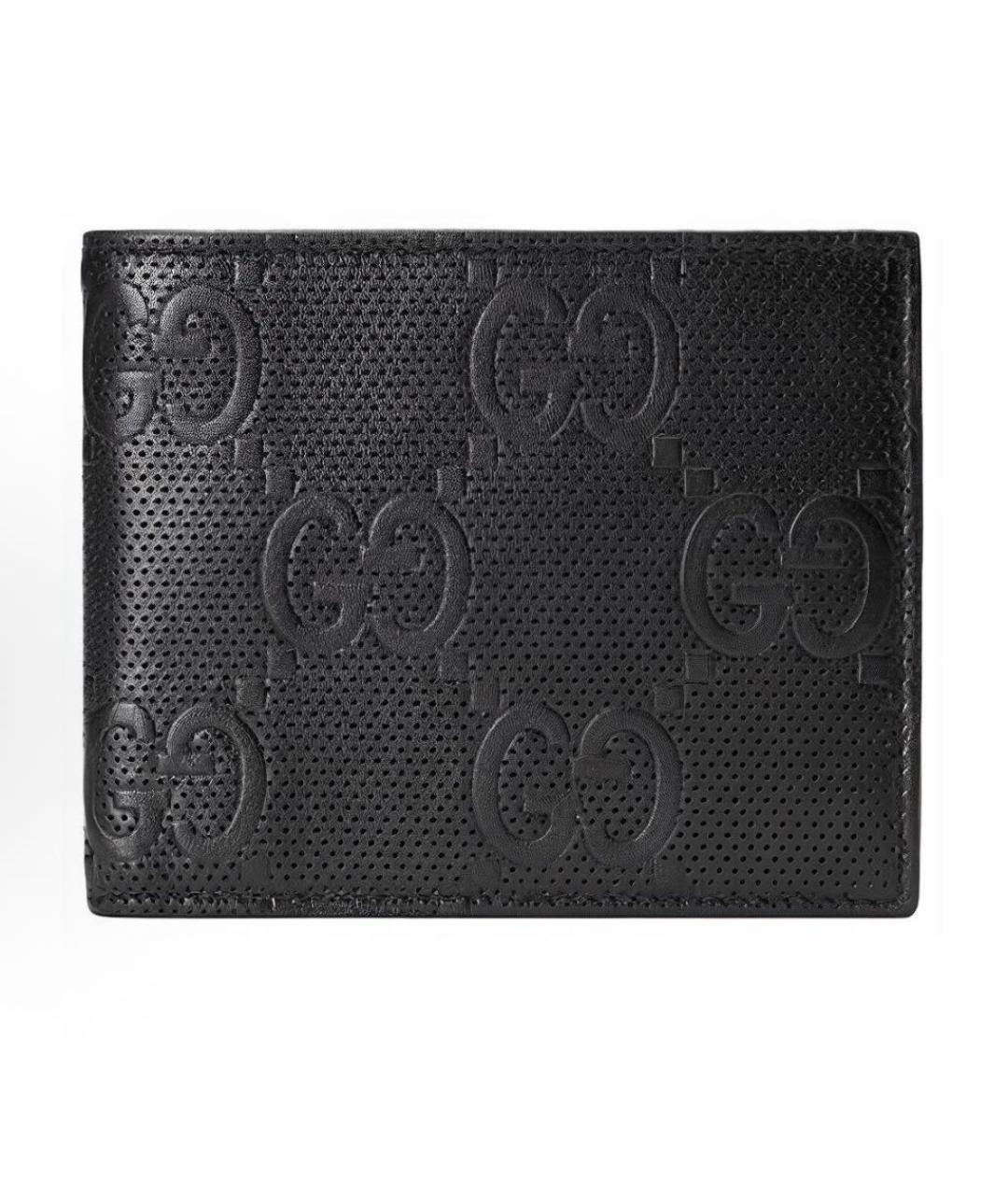 GUCCI Черный кожаный кошелек, фото 4