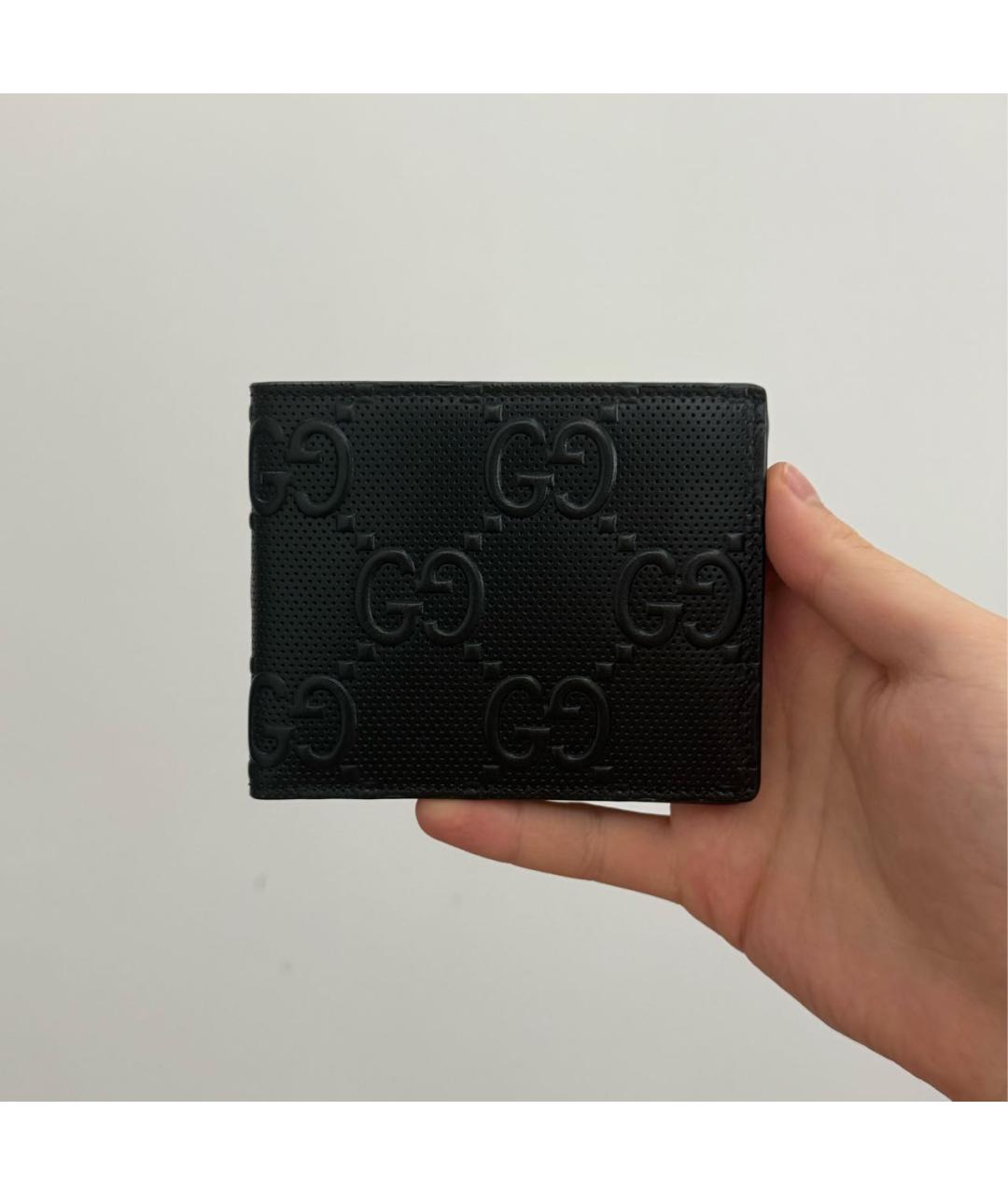 GUCCI Черный кожаный кошелек, фото 2
