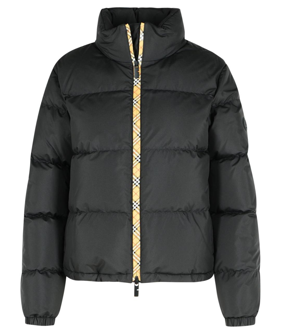 BURBERRY Черный полиэстеровый пуховик, фото 1