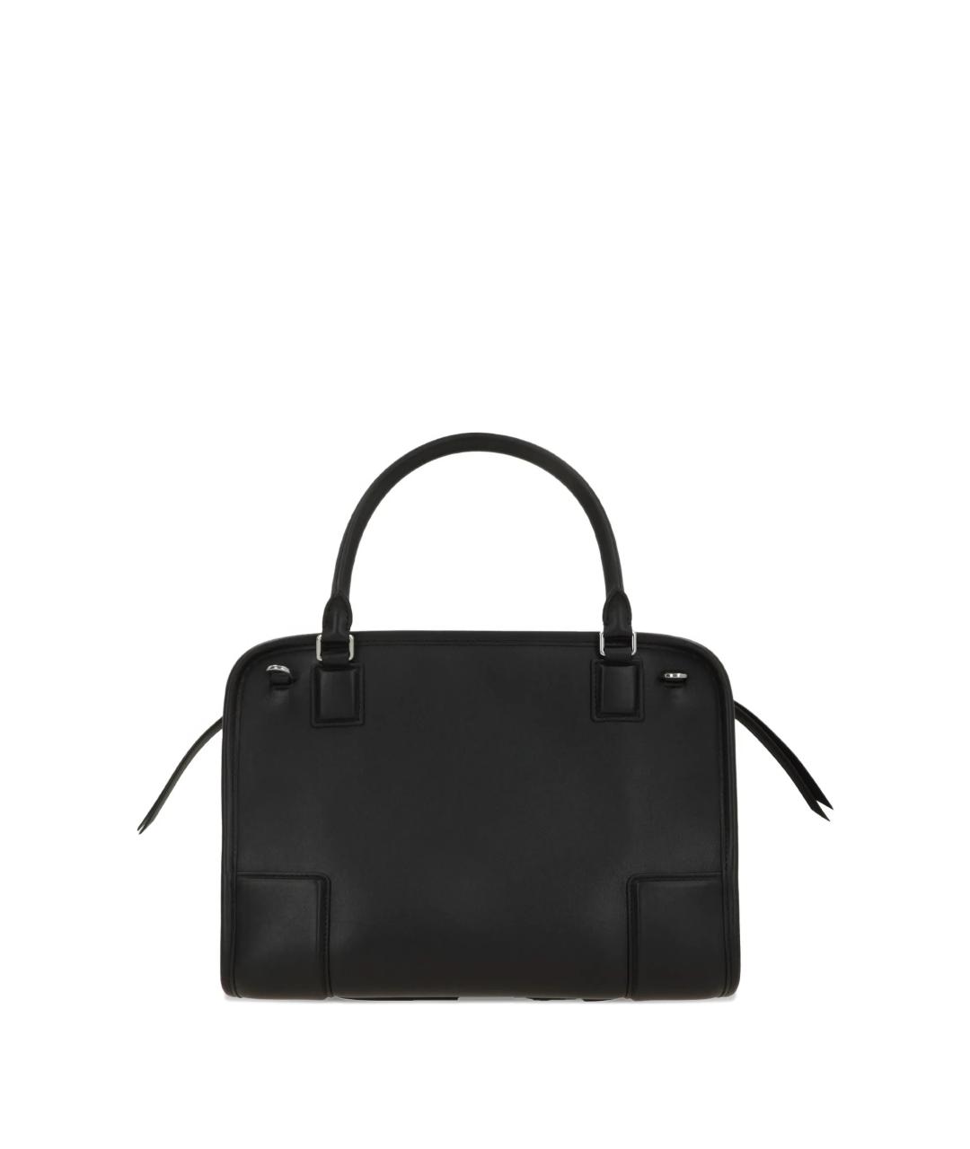 LOEWE Черная кожаная сумка с короткими ручками, фото 2