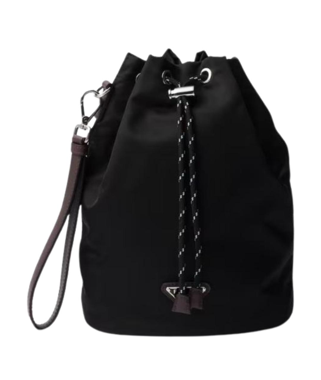 PRADA Черный синтетический рюкзак, фото 1