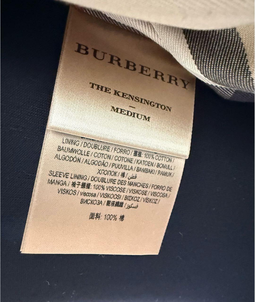 BURBERRY Черный хлопковый тренч/плащ, фото 6