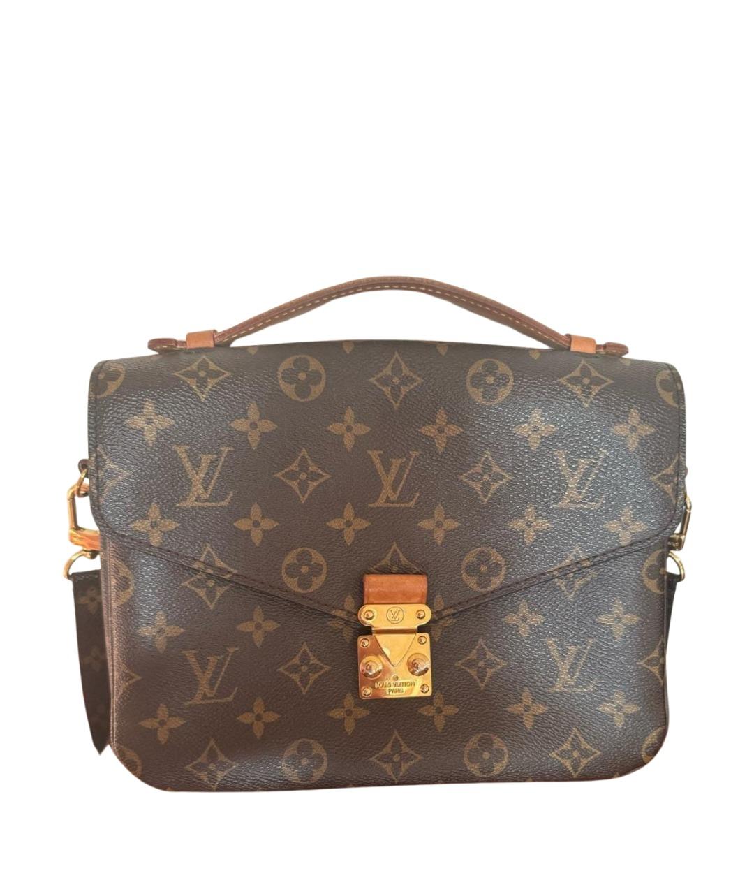 LOUIS VUITTON Коричневая сумка с короткими ручками, фото 1