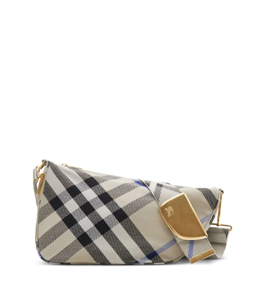 BURBERRY Бежевая синтетическая сумка через плечо, фото 1