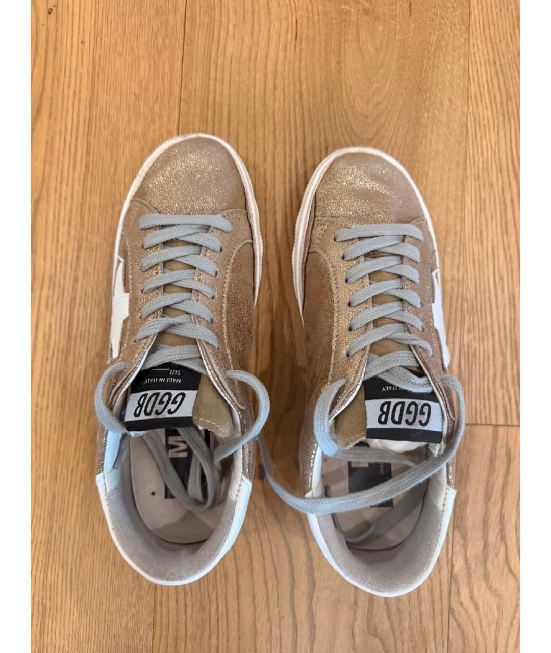 GOLDEN GOOSE Золотые кеды, фото 3