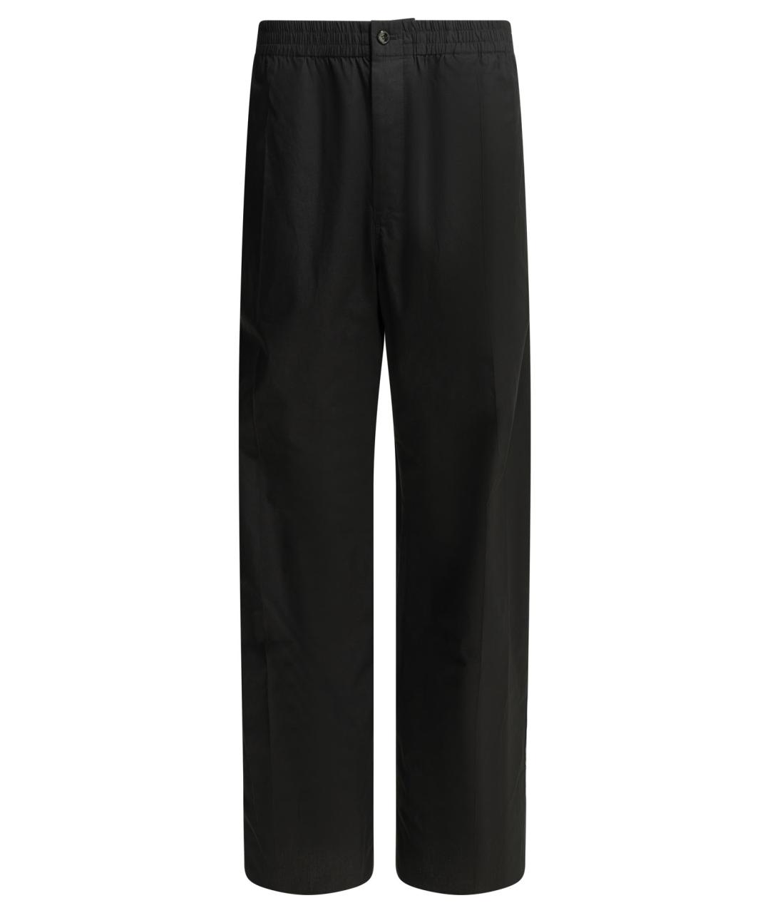 CELINE Черные хлопковые повседневные брюки, фото 1