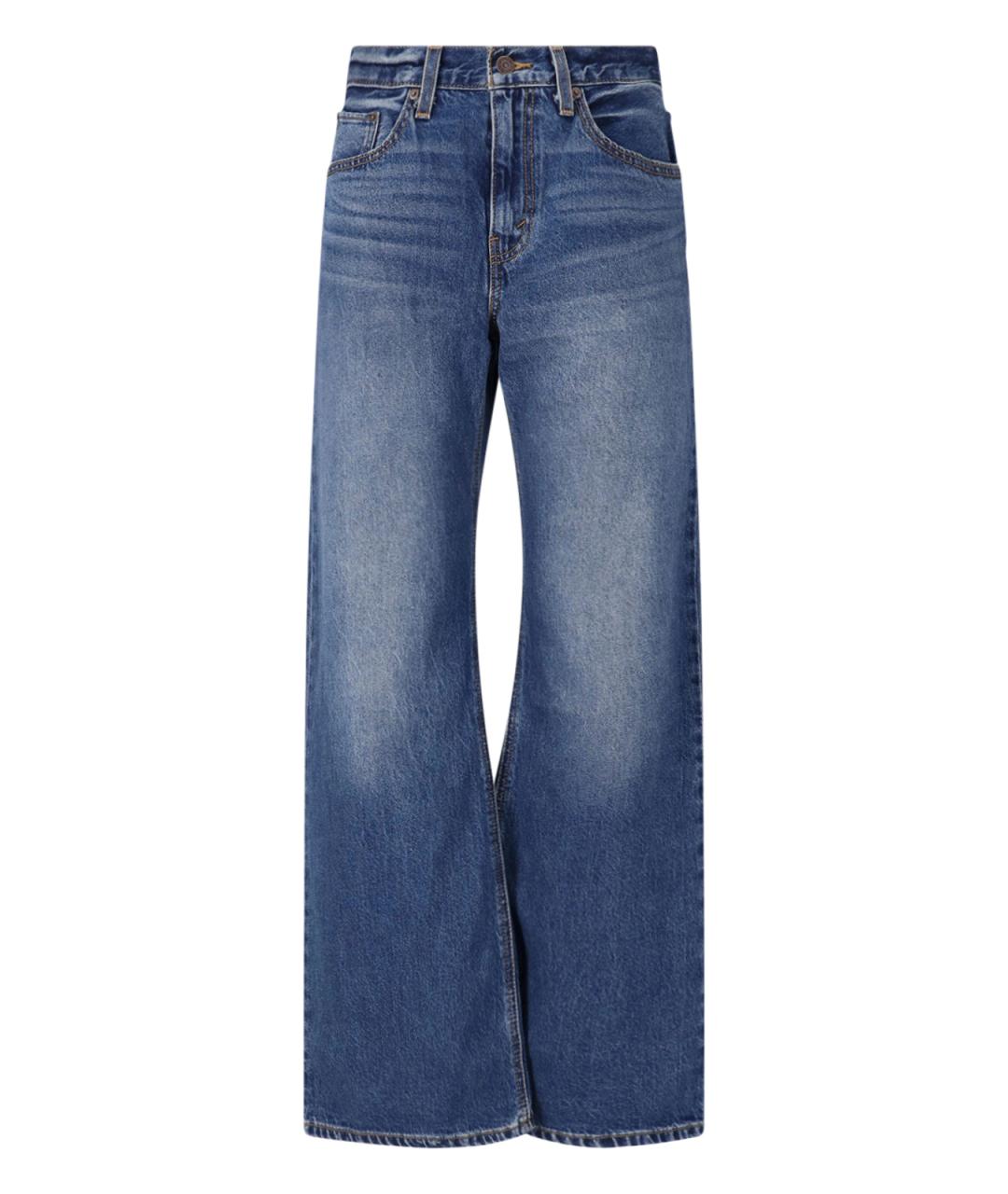 LEVI'S Синие хлопковые прямые джинсы, фото 1