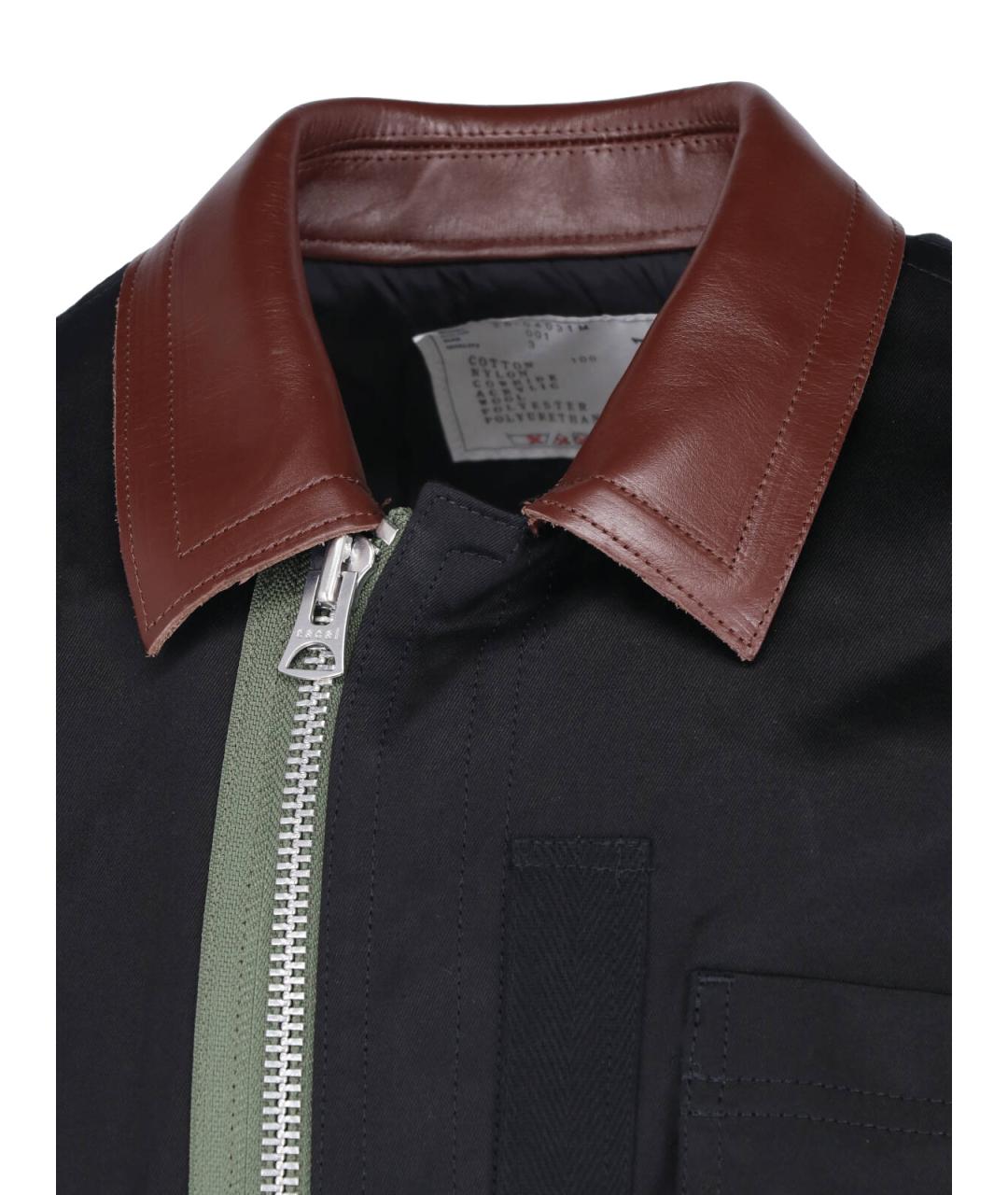 SACAI Черная куртка, фото 4