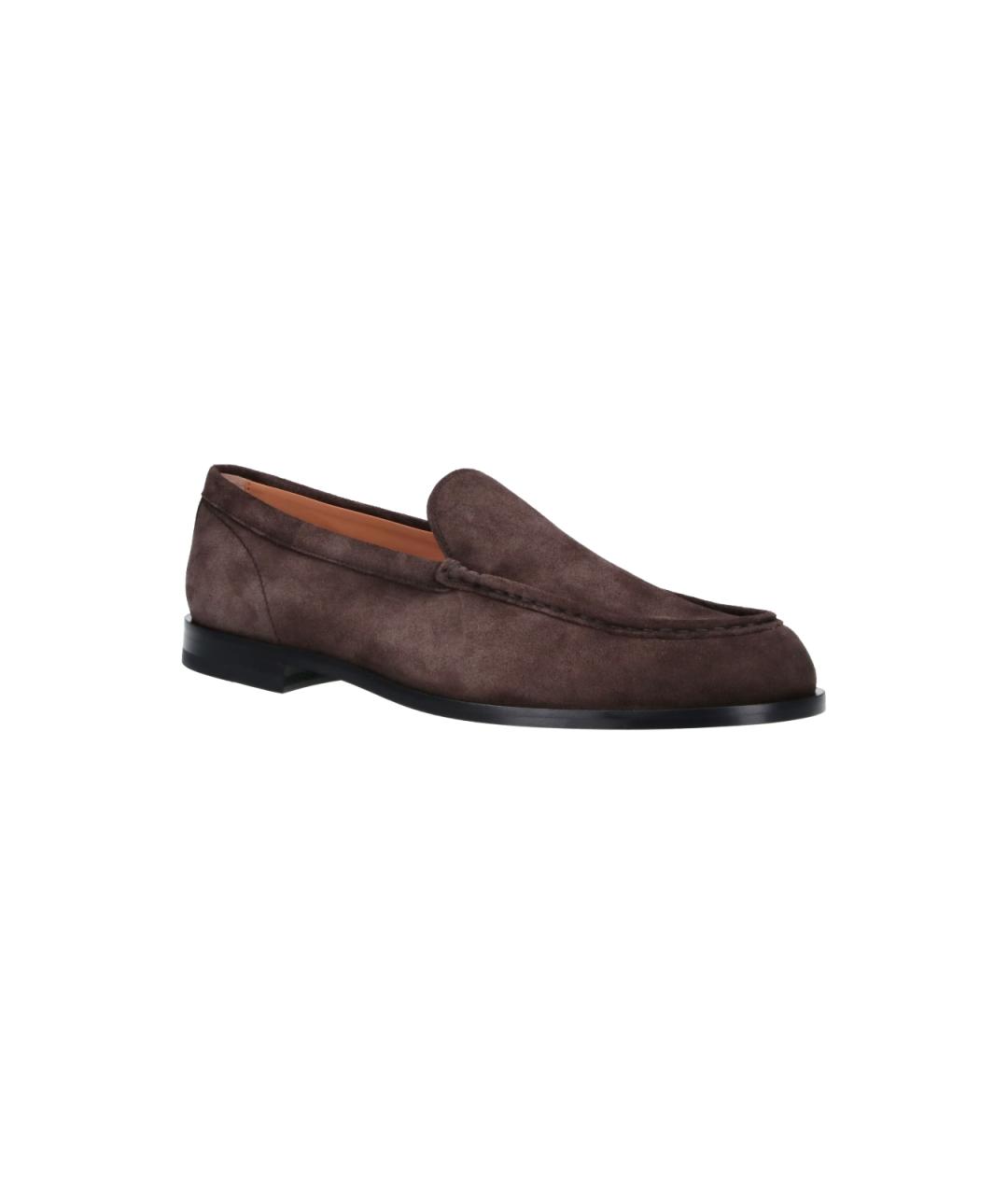 TOD'S Коричневые кожаные лоферы, фото 2