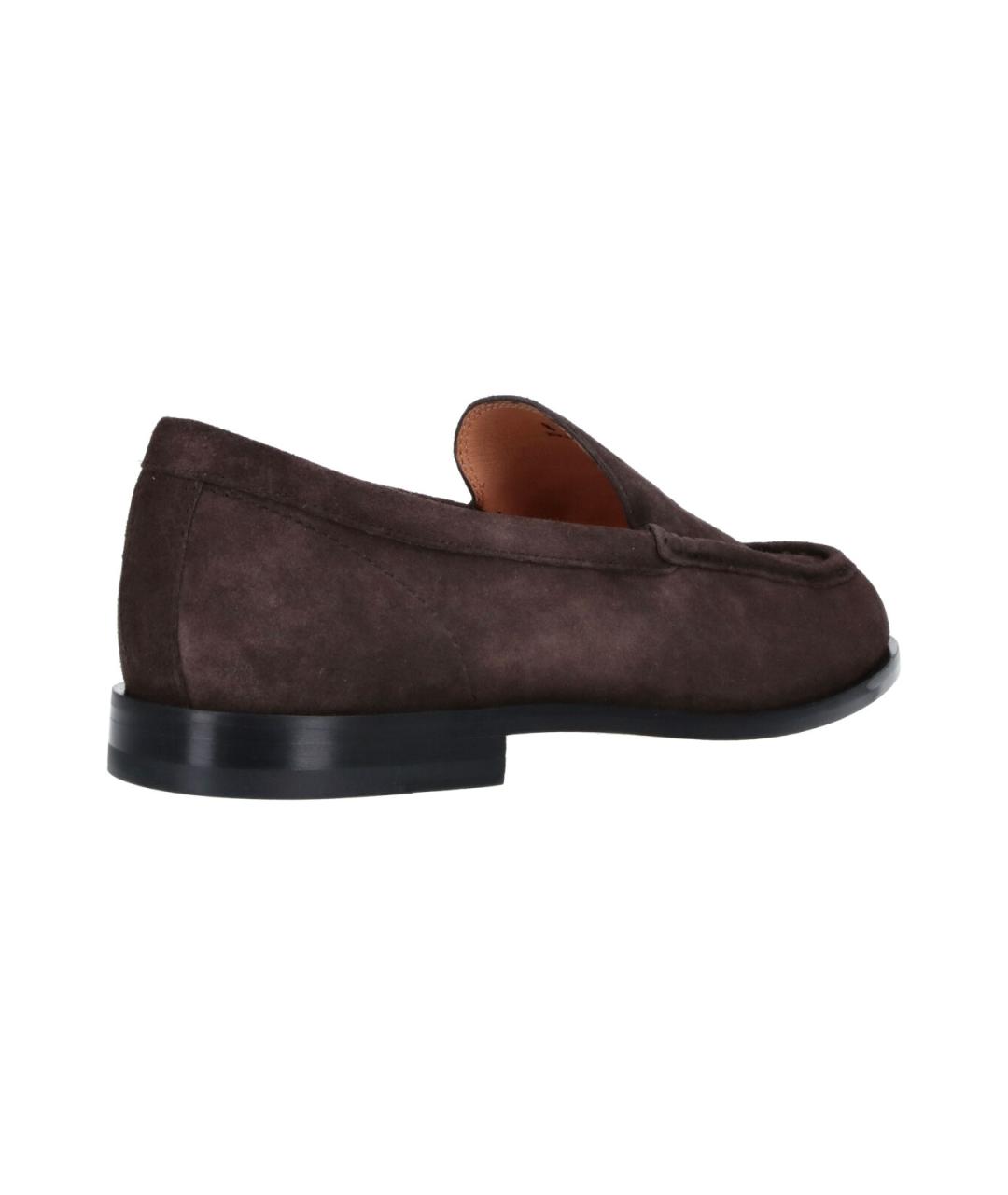 TOD'S Коричневые кожаные лоферы, фото 4