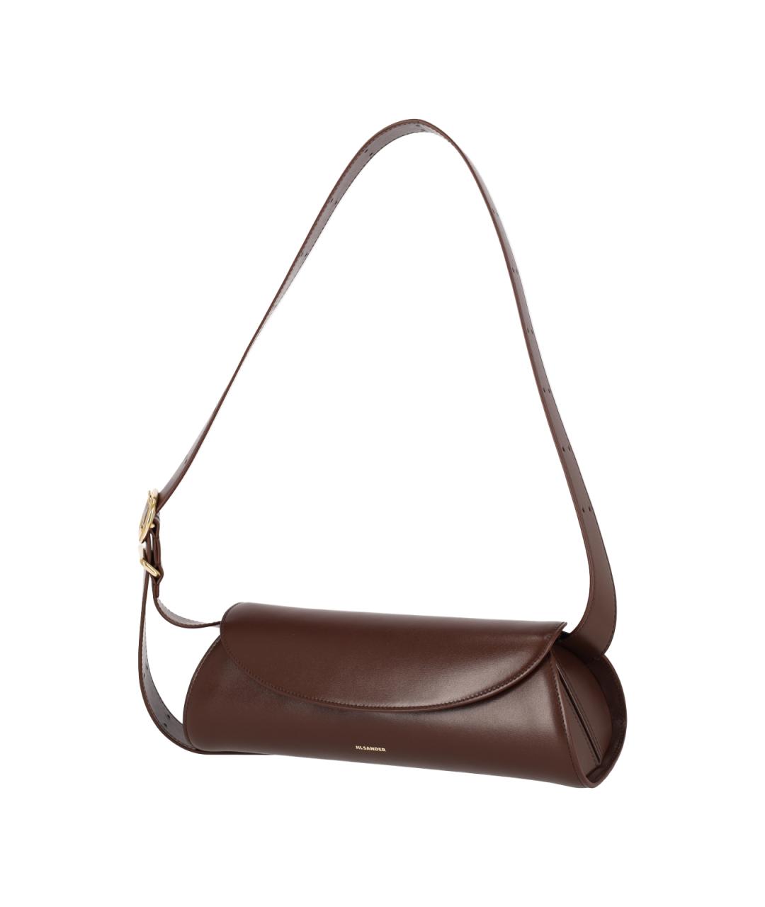 JIL SANDER Коричневая кожаная сумка через плечо, фото 2