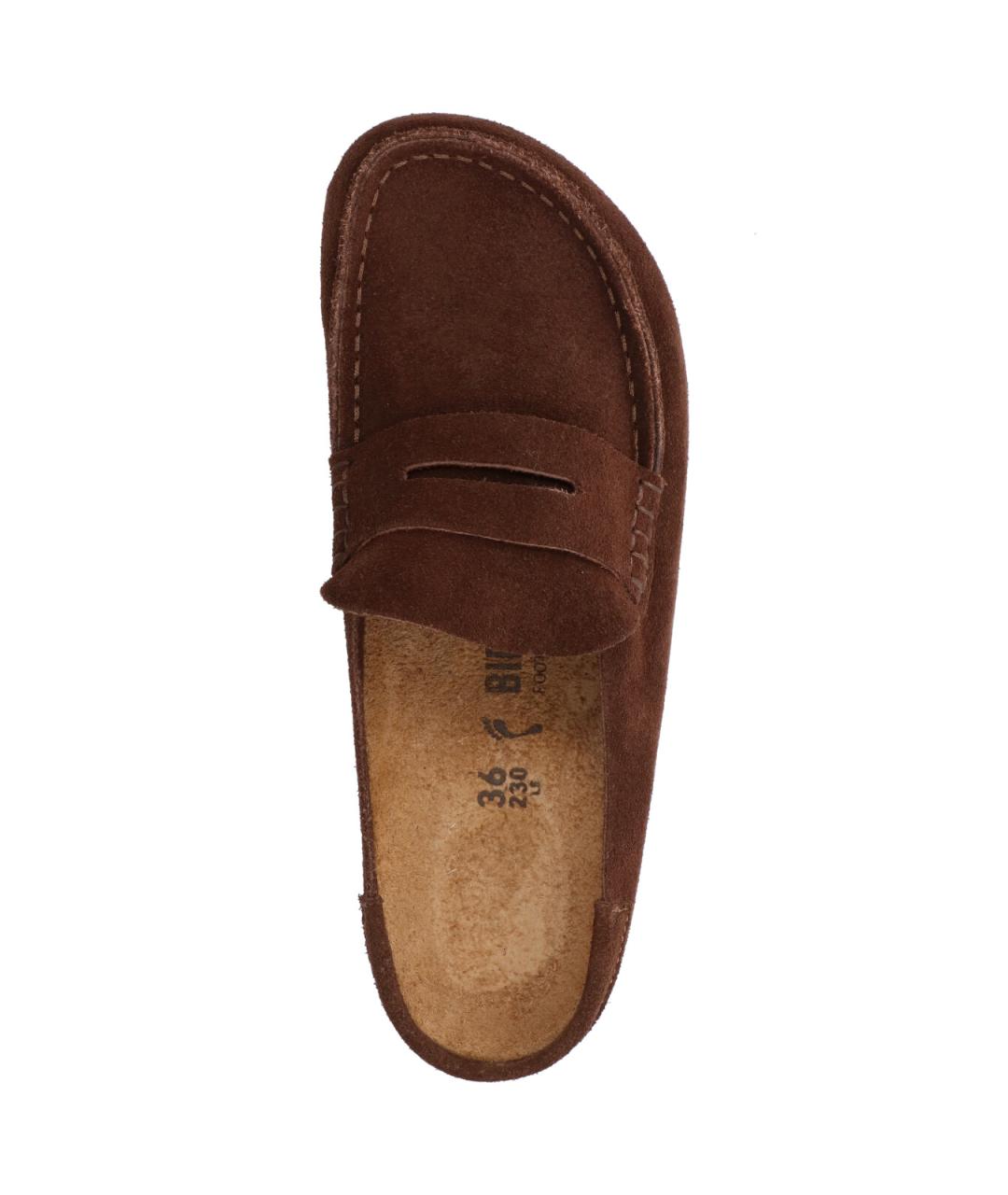 BIRKENSTOCK Коричневые замшевые сабо, фото 5