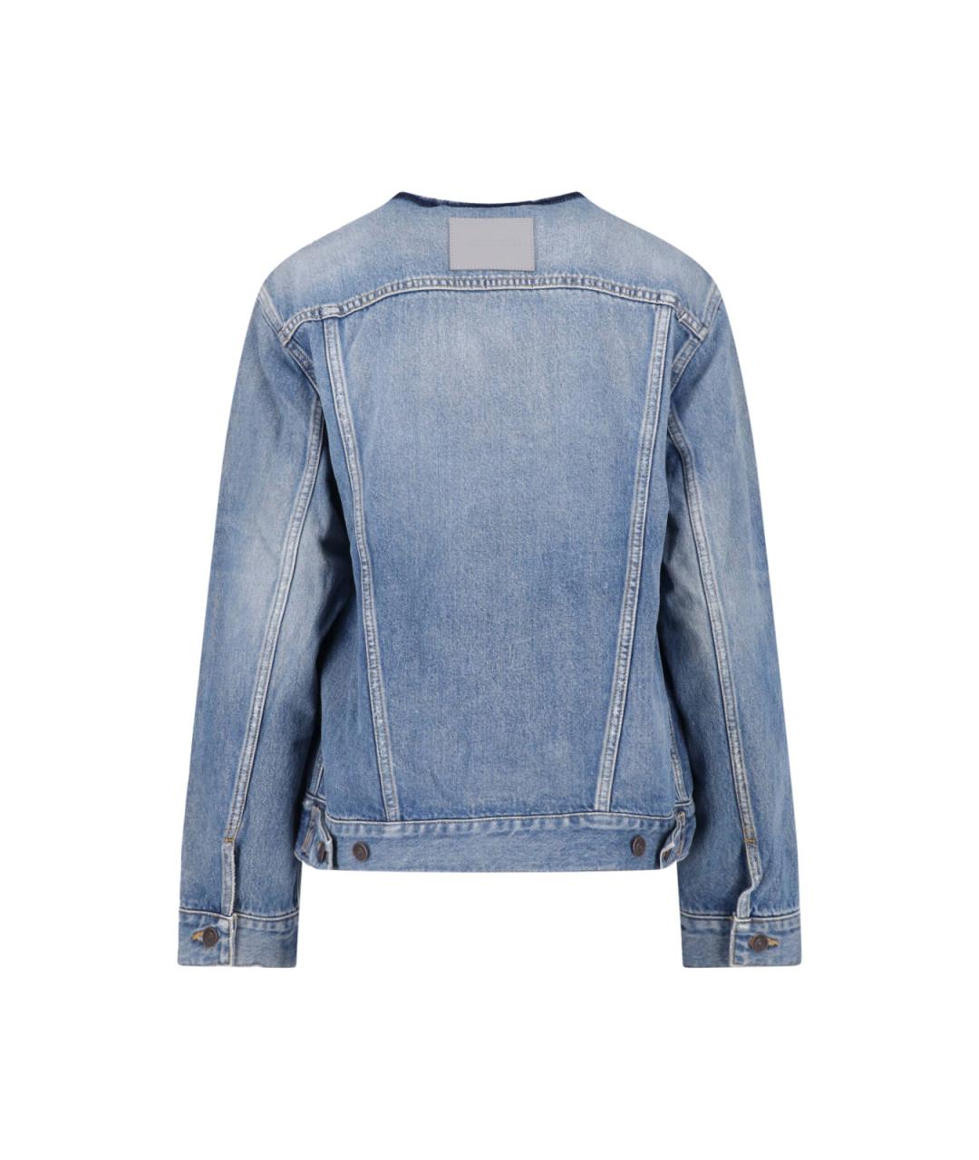 BALENCIAGA Синяя хлопковая куртка, фото 2