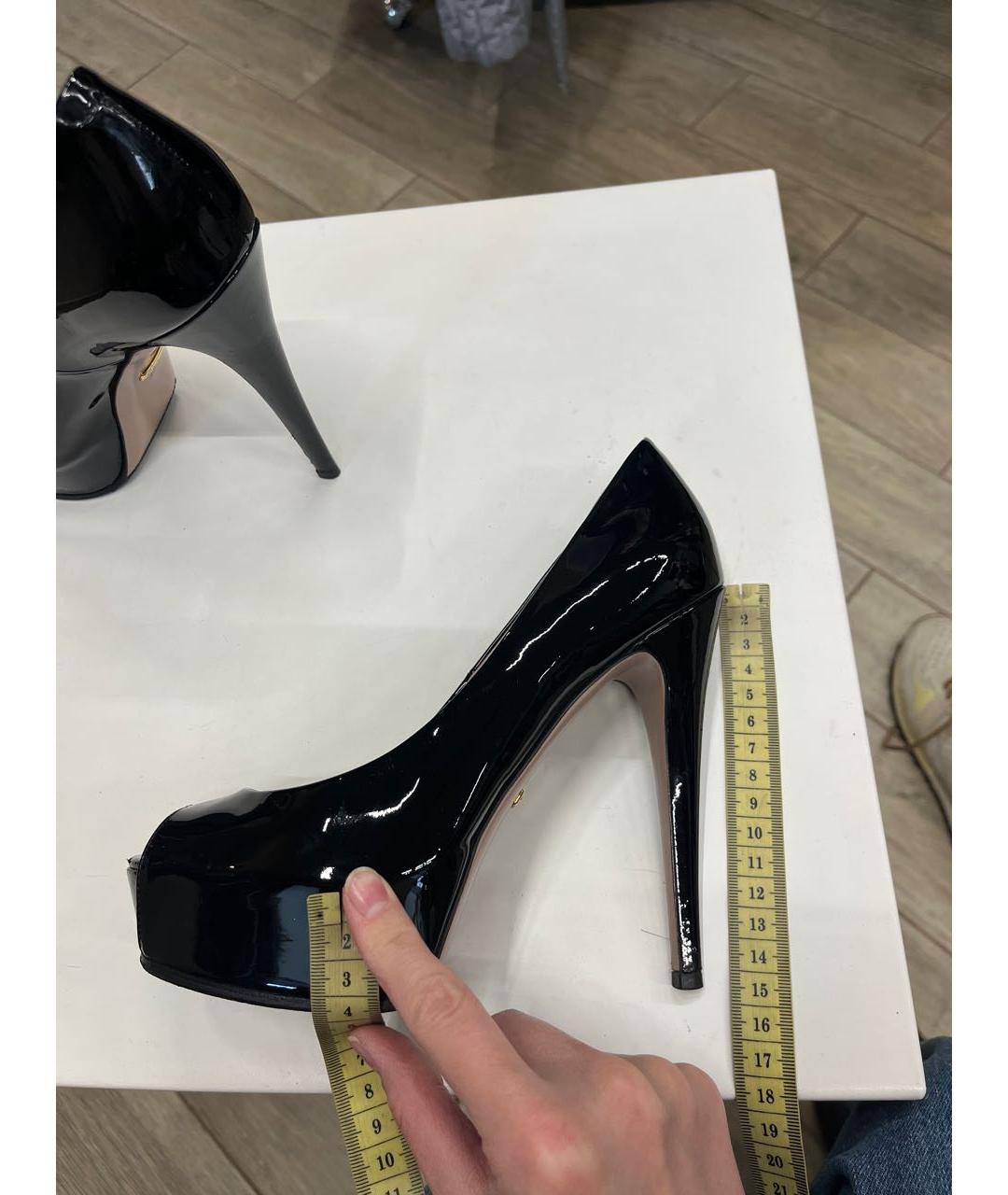 GUCCI Черные туфли из лакированной кожи, фото 3
