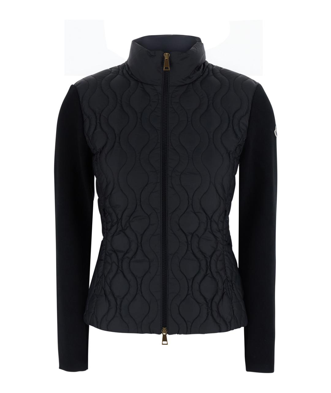MONCLER Черный полиамидовый джемпер / свитер, фото 1