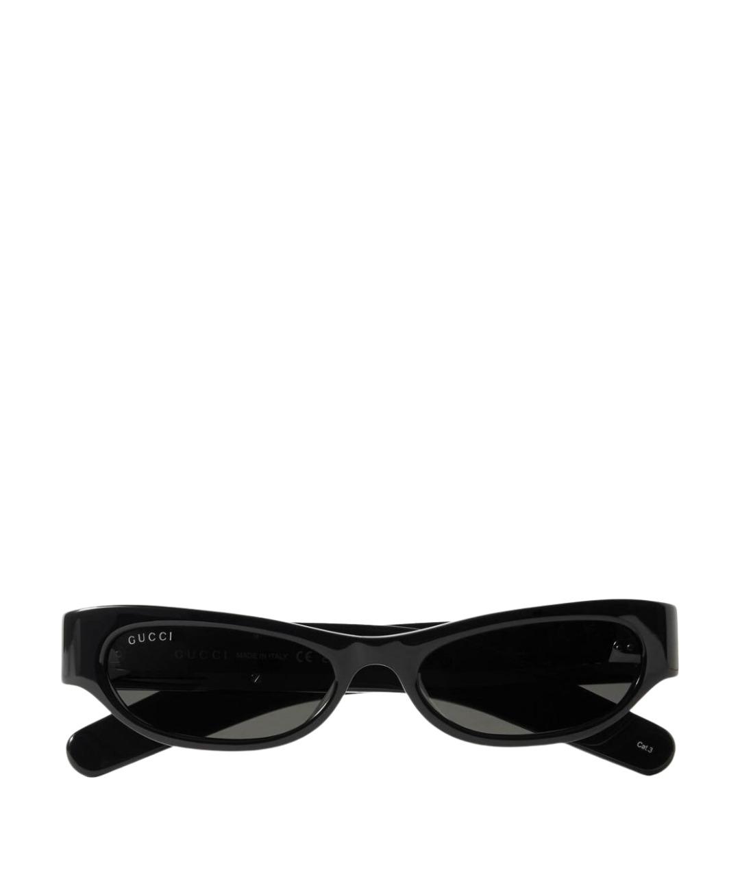 GUCCI Черные пластиковые солнцезащитные очки, фото 1