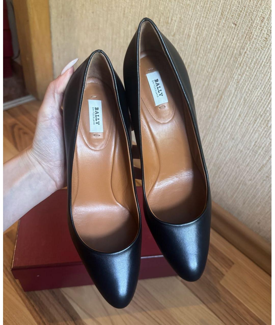 BALLY Черные кожаные туфли, фото 2