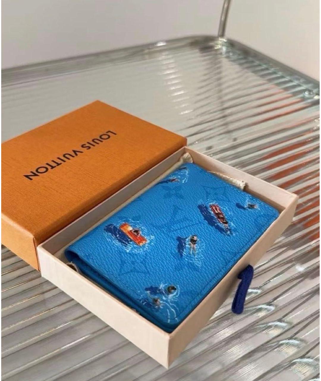 LOUIS VUITTON Синий кошелек, фото 5