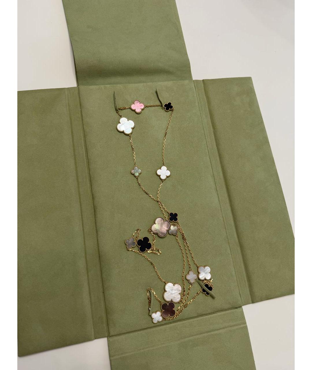 VAN CLEEF & ARPELS Бежевое колье из желтого золота, фото 5