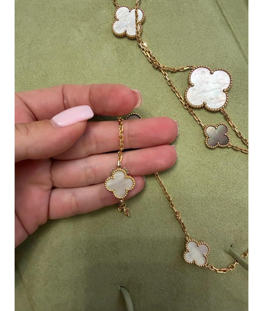 VAN CLEEF & ARPELS Бежевое колье из желтого золота, фото 3