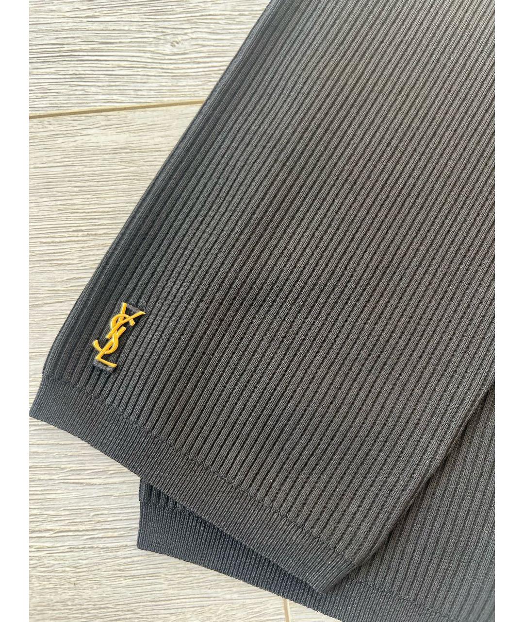 SAINT LAURENT Черные капри, фото 3