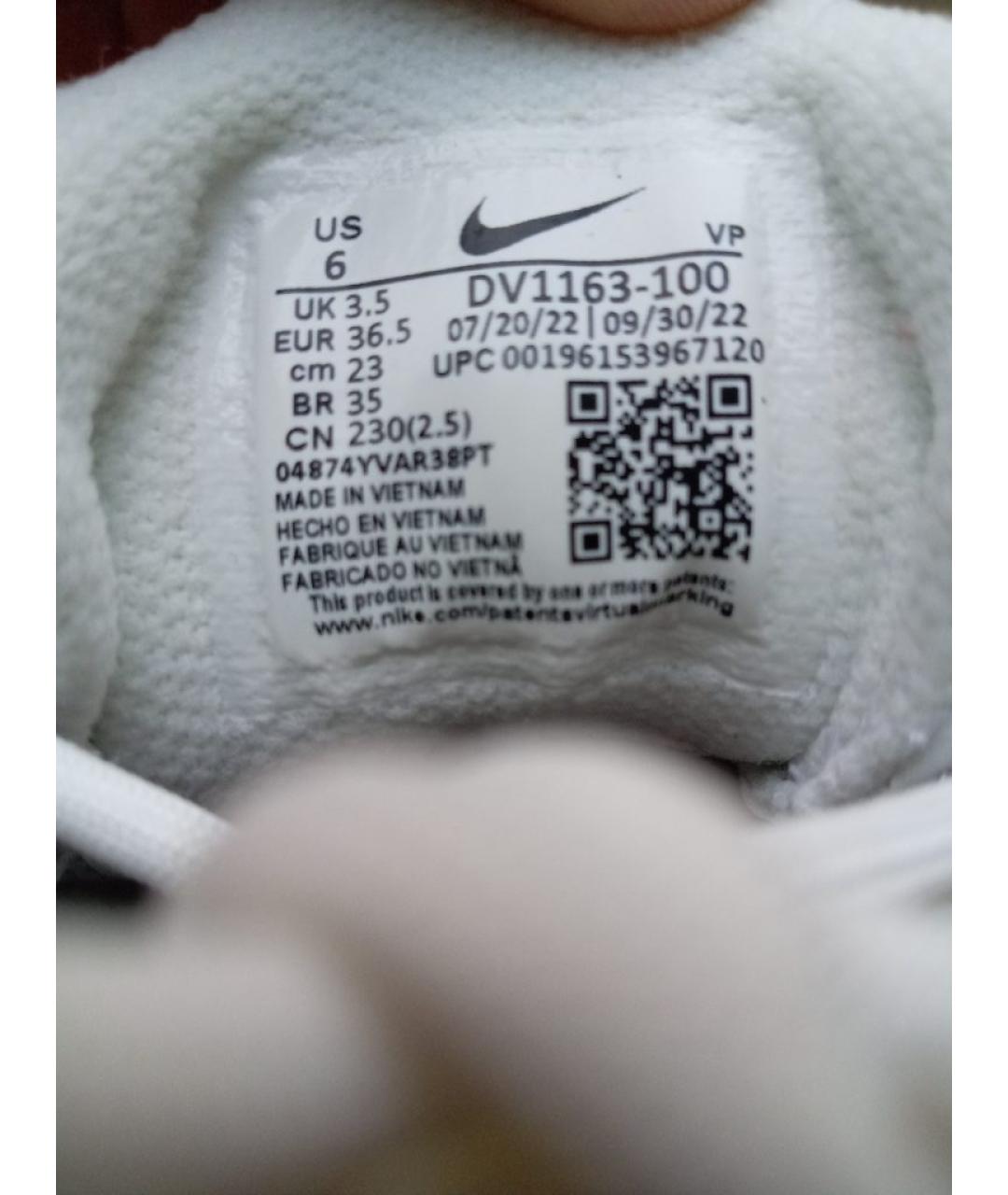 NIKE Белые кожаные кроссовки, фото 7